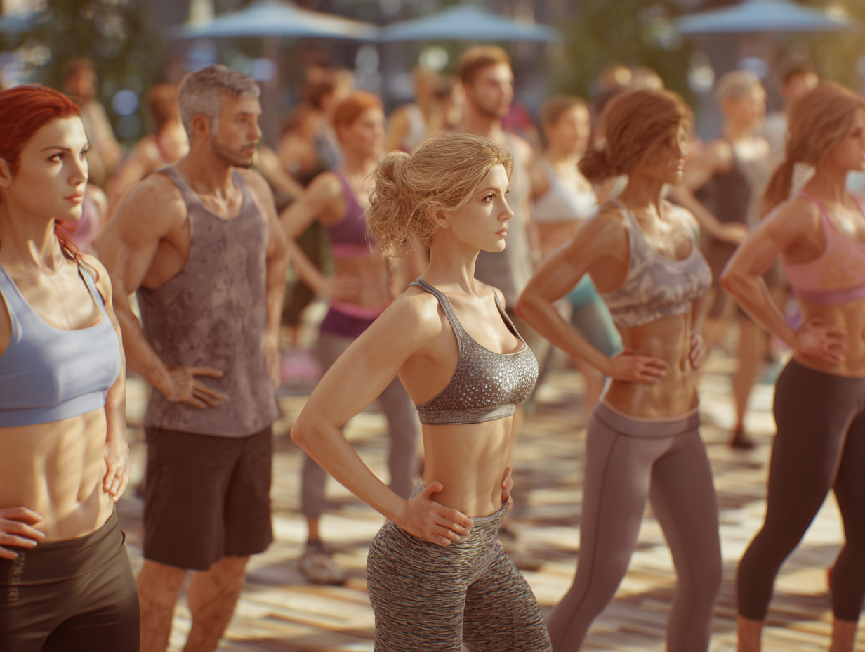 Групове тренування з позитивними людьми